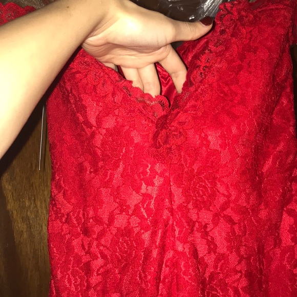 Sexy red lace Cocktail dress 👗 Valentines Day ♥️ - Picture 7 of 8